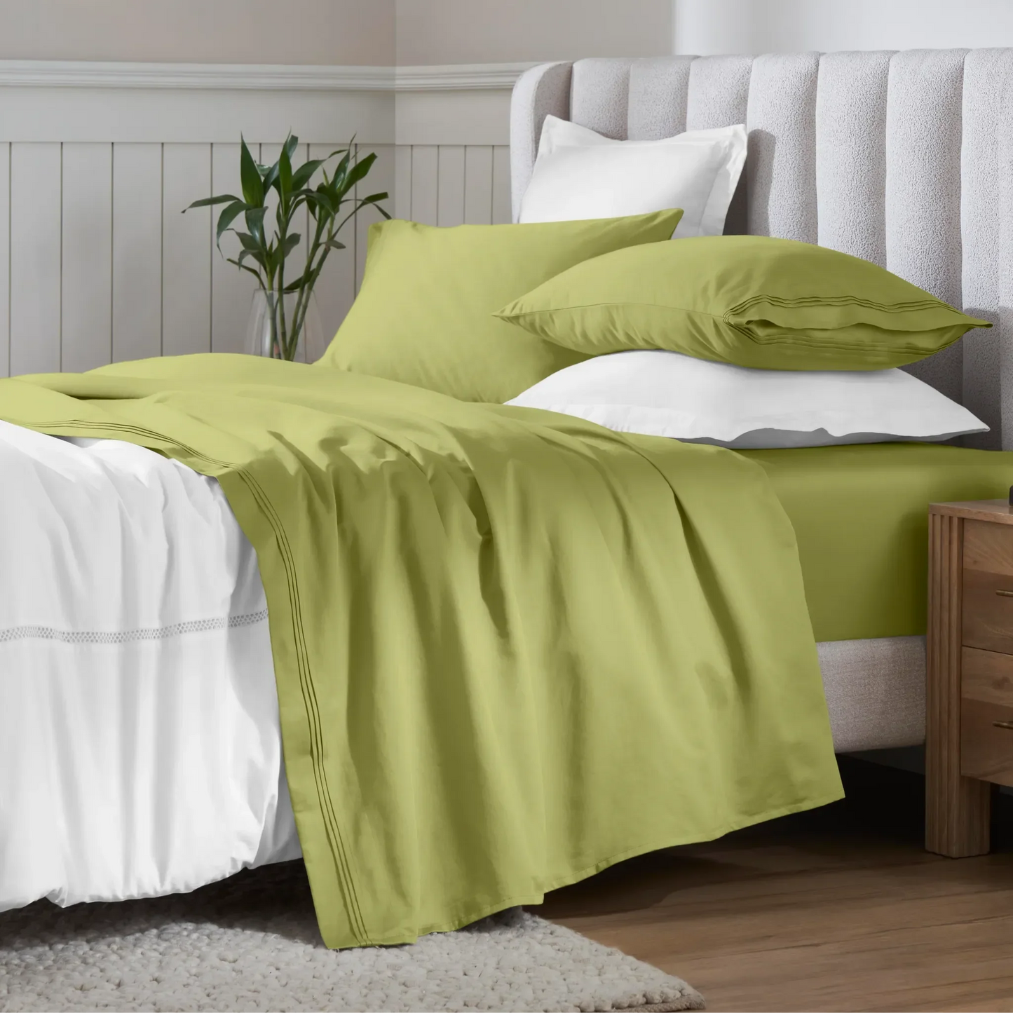 Egyptian Cotton 650 Thread Count Eco-Friendly Solid Sheet Set