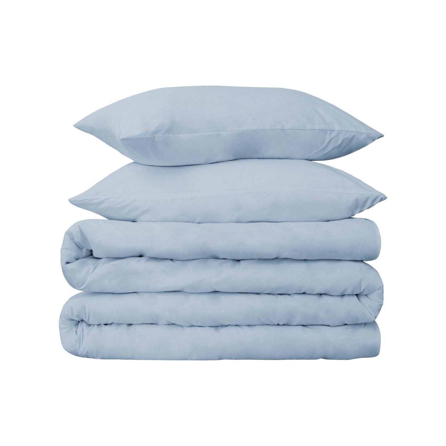  Superior Premium 650 Thread Count Egyptian Cotton Solid Duvet Cover Set - Baby Blue