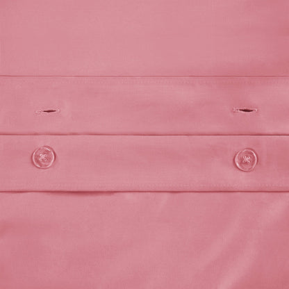 Superior Premium 650 Thread Count Egyptian Cotton Solid Duvet Cover Set - Blush