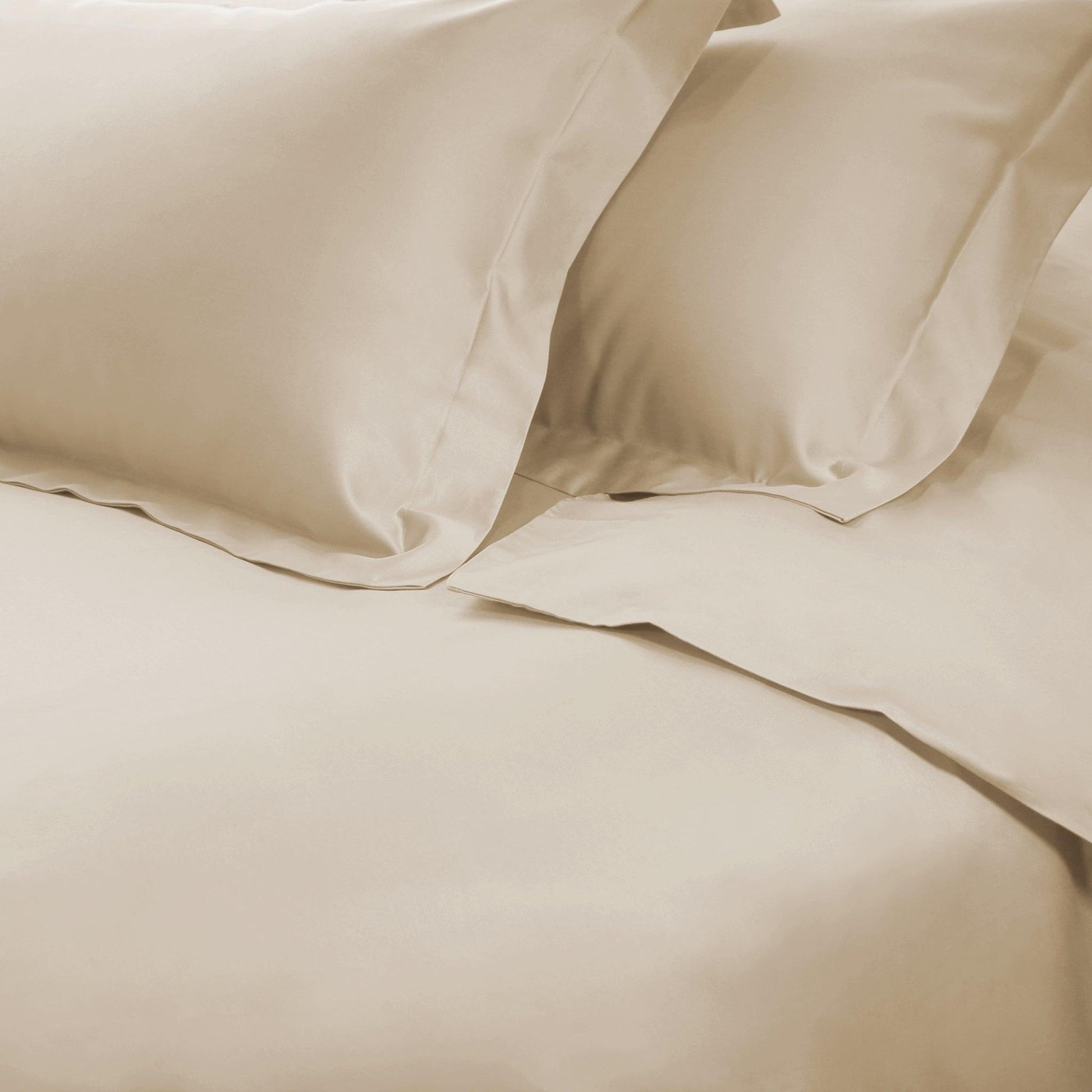  Superior Premium 650 Thread Count Egyptian Cotton Solid Duvet Cover Set - Ivory
