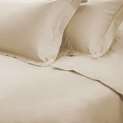  Superior Premium 650 Thread Count Egyptian Cotton Solid Duvet Cover Set - Ivory
