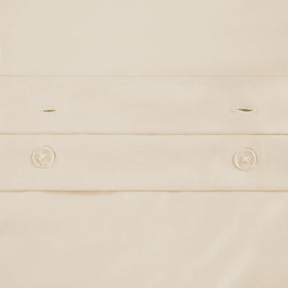  Superior Premium 650 Thread Count Egyptian Cotton Solid Duvet Cover Set - Ivory