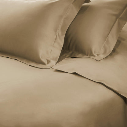  Superior Premium 650 Thread Count Egyptian Cotton Solid Duvet Cover Set - Linen