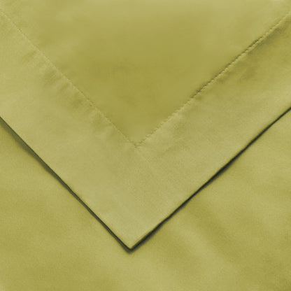 Superior Premium 650 Thread Count Egyptian Cotton Solid Duvet Cover Set - Olive Green