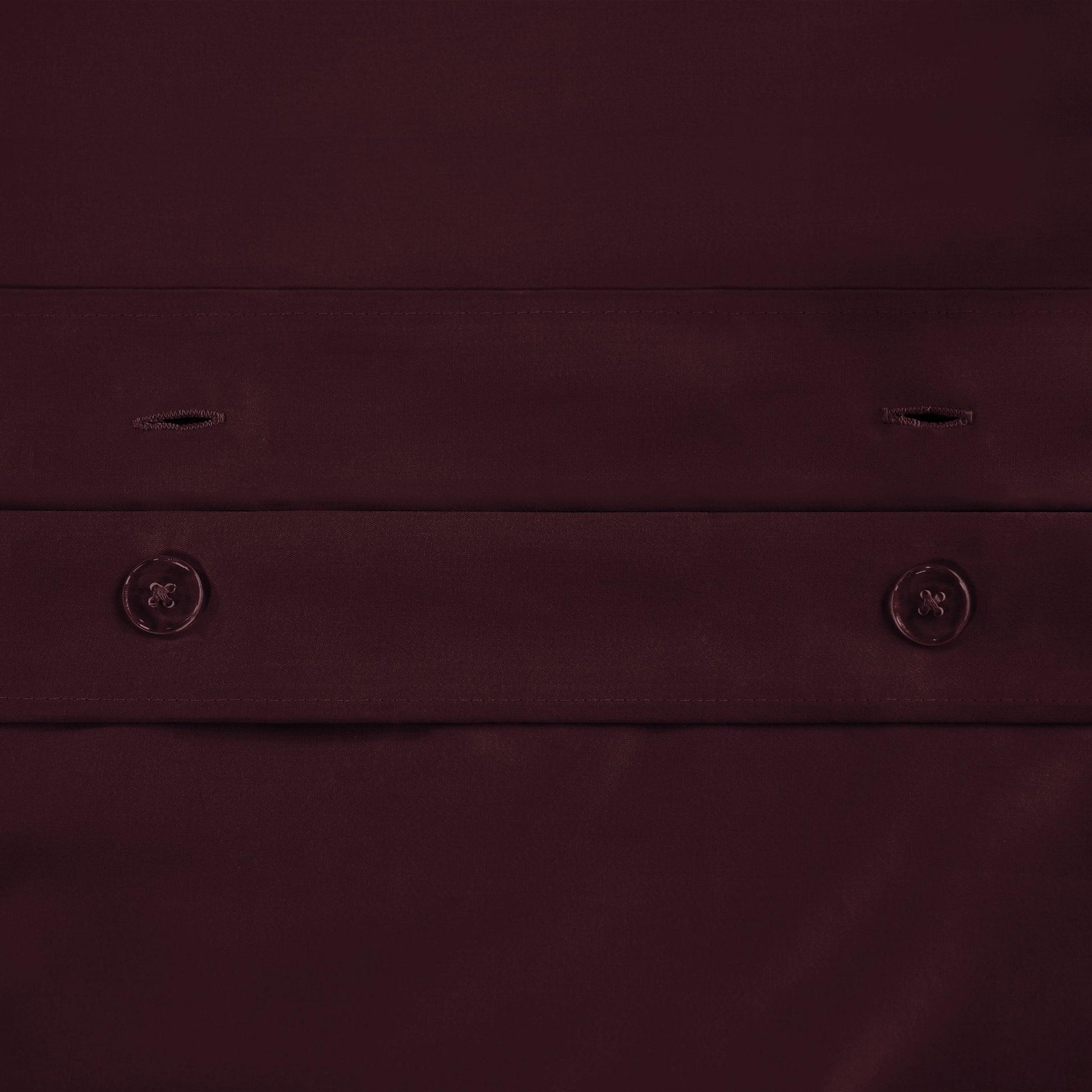  Superior Premium 650 Thread Count Egyptian Cotton Solid Duvet Cover Set - Plum