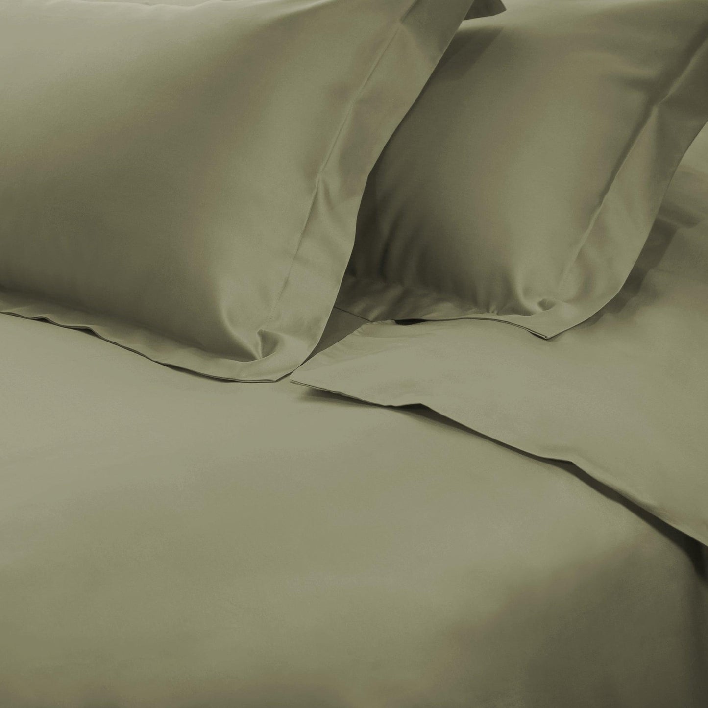  Superior Premium 650 Thread Count Egyptian Cotton Solid Duvet Cover Set - Sage