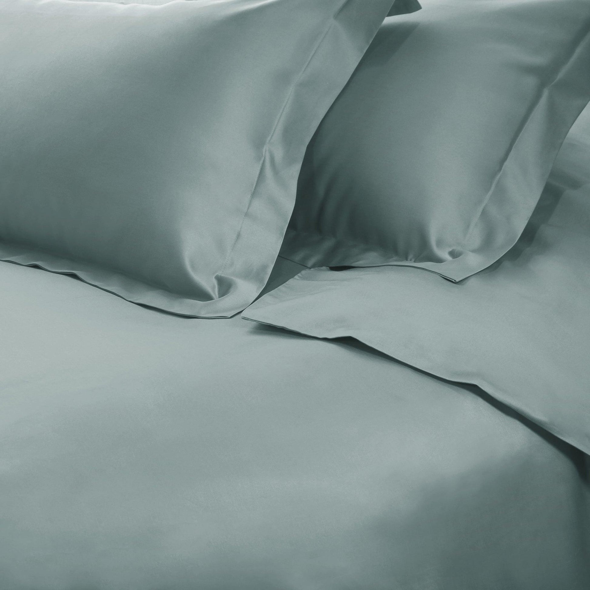  Superior Premium 650 Thread Count Egyptian Cotton Solid Duvet Cover Set - Teal