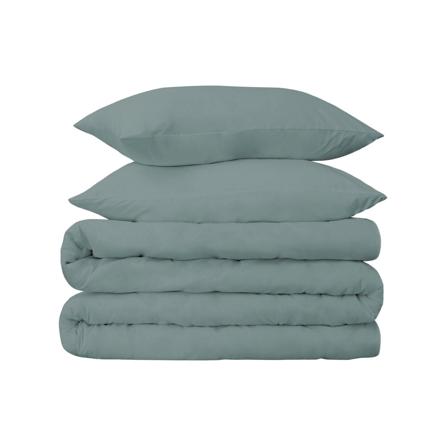  Superior Premium 650 Thread Count Egyptian Cotton Solid Duvet Cover Set - Teal