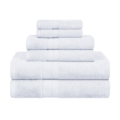Rayon from Bamboo Ultra-Plush Heavyweight Assorted 6-Piece Towel Set - White