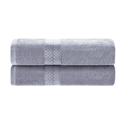 Rayon from Bamboo Ultra-Plush Heavyweight 2-Piece Bath Towel Set - Chrome