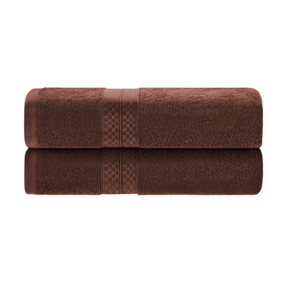 Rayon from Bamboo Ultra-Plush Heavyweight 2-Piece Bath Towel Set - Cocoa