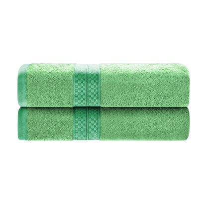 Rayon from Bamboo Ultra-Plush Heavyweight 2-Piece Bath Towel Set - Spring Green