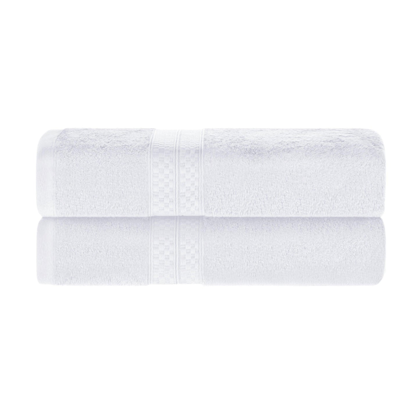 Rayon from Bamboo Ultra-Plush Heavyweight 2-Piece Bath Towel Set - White