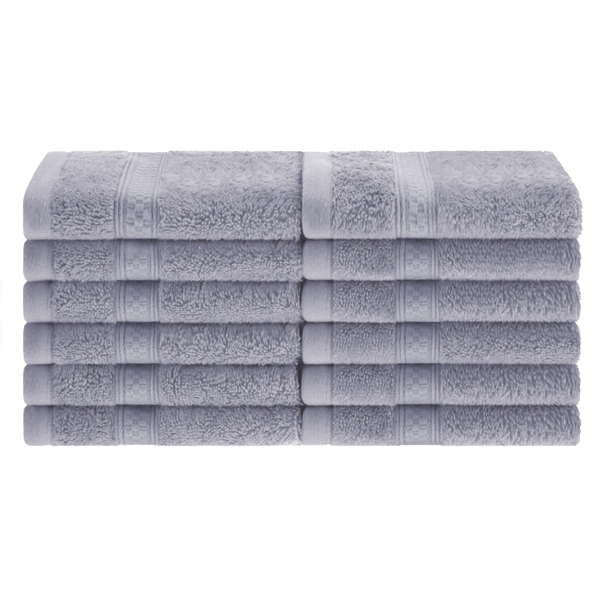 Rayon from Bamboo Ultra-Plush Heavyweight Assorted 12-Piece Towel Set - Chrome