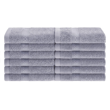 Rayon from Bamboo Ultra-Plush Heavyweight Assorted 12-Piece Towel Set - Chrome
