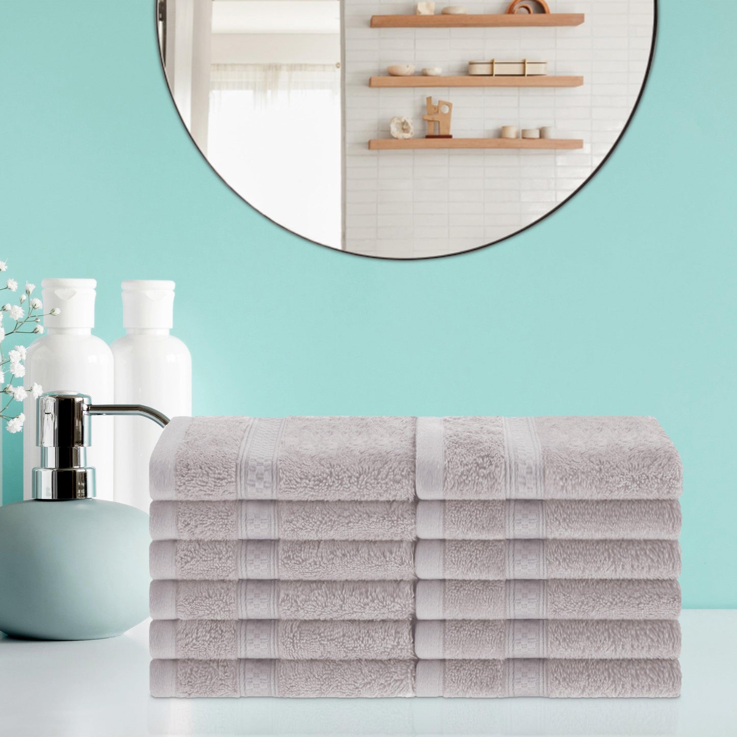Rayon from Bamboo Ultra-Plush Heavyweight Assorted 12-Piece Towel Set -  Ivory
