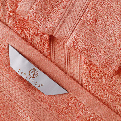Rayon from Bamboo Ultra-Plush Heavyweight 2-Piece Bath Towel Set - Salmon