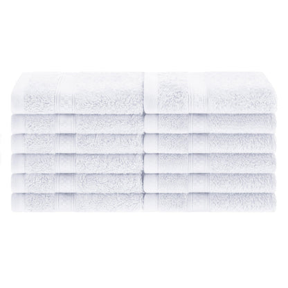 Rayon from Bamboo Ultra-Plush Heavyweight Assorted 12-Piece Towel Set - White