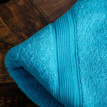 Modern Organic Solid 650 GSM 6- Pieces Towel Set - Turquoise