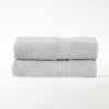 Modern Organic Solid 650 GSM 6- Pieces Bath Sheet Set - Sliver
