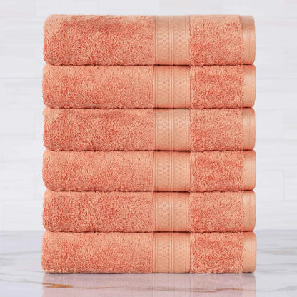 Rayon from Bamboo Ultra-Plush Heavyweight 6 Piece Hand Towel Set