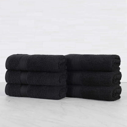 Oregon Organic Cotton Medium Weight Solid Hand Towel, Set of 6