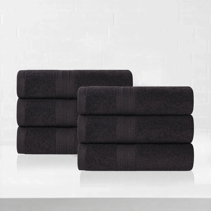 Eco-Friendly Ring Spun Cotton 6 Piece Hand Towel Set