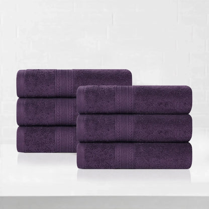 Eco-Friendly Ring Spun Cotton 6 Piece Hand Towel Set