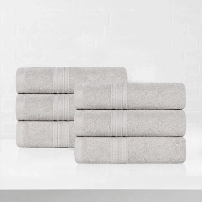 Eco-Friendly Ring Spun Cotton 6 Piece Hand Towel Set