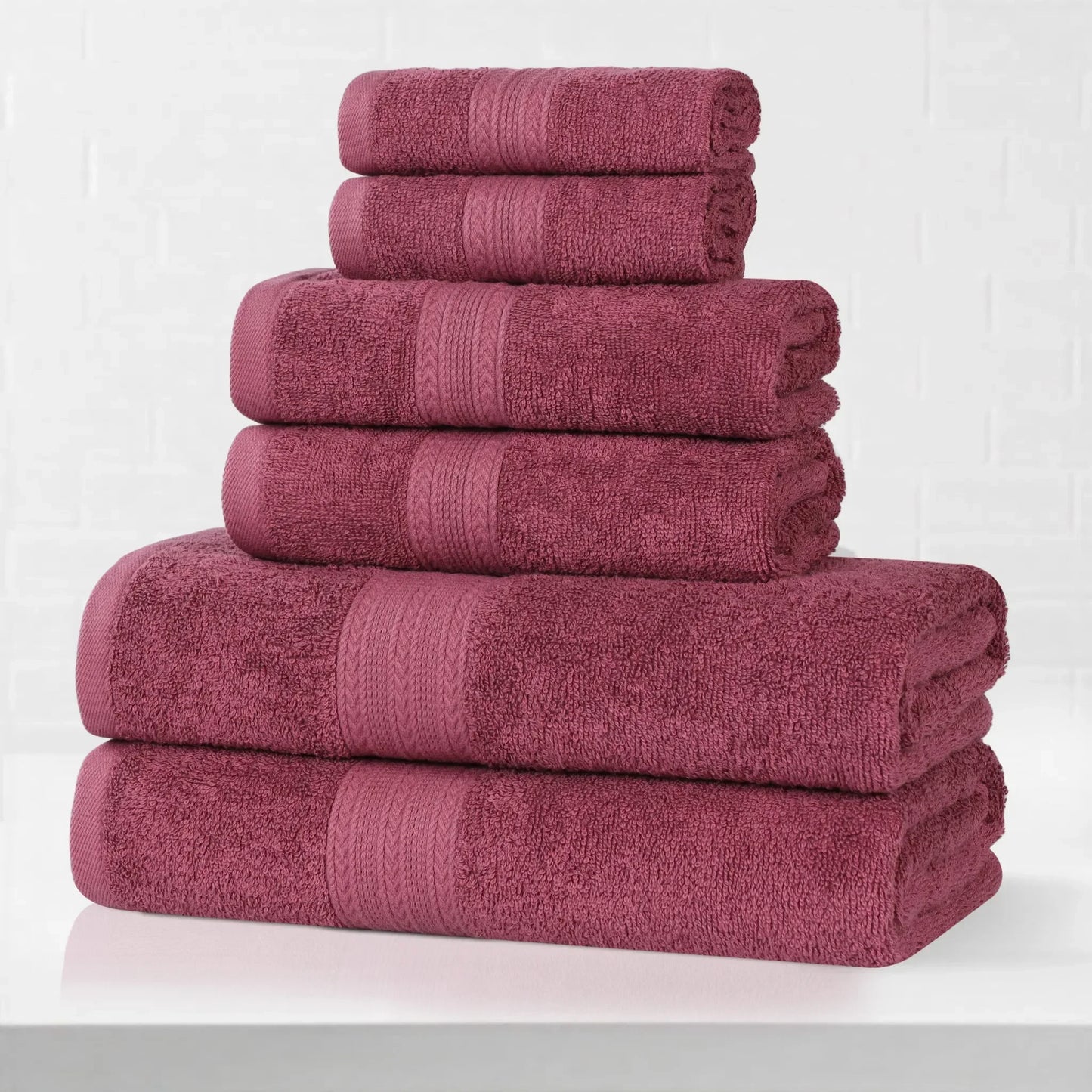 Eco-Friendly Ring Spun Cotton Towel Set Collection