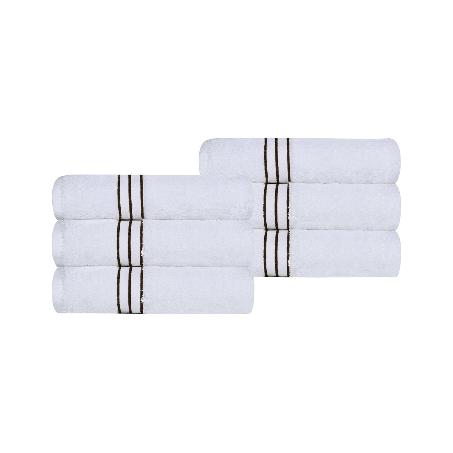 Ultra-Plush Turkish Cotton Hotel Collection Super Absorbent Solid Luxury Bathroom Set - Chocolate