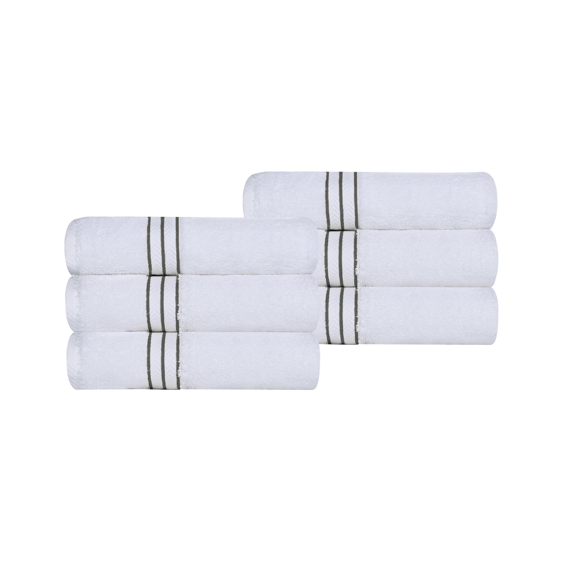 Ultra-Plush Turkish Cotton Hotel Collection Super Absorbent Solid Luxury Bathroom Set - Charcoal