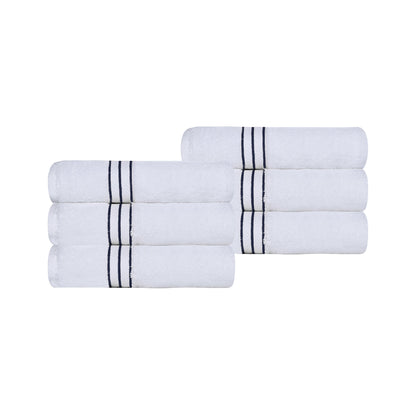Ultra-Plush Turkish Cotton Hotel Collection Super Absorbent Solid Luxury Bathroom Set - Navy Blue