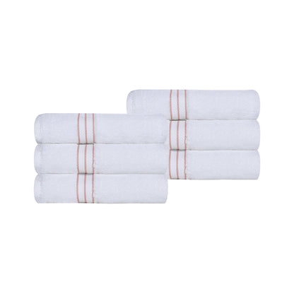 Ultra-Plush Turkish Cotton Hotel Collection Super Absorbent Solid Luxury Bathroom Set - Tea Rose