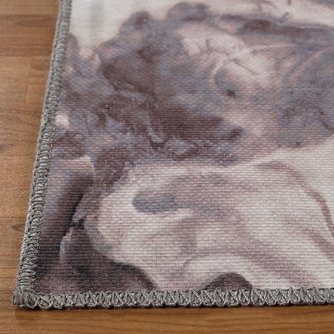 Yuma Abstract Marble Indoor Area Rug or Runner Rug