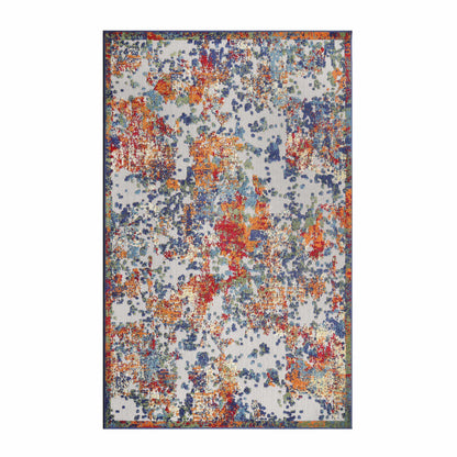 Superior Kalina Modern Abstract Splatter Indoor/Outdoor Area Rug or Runner Rug