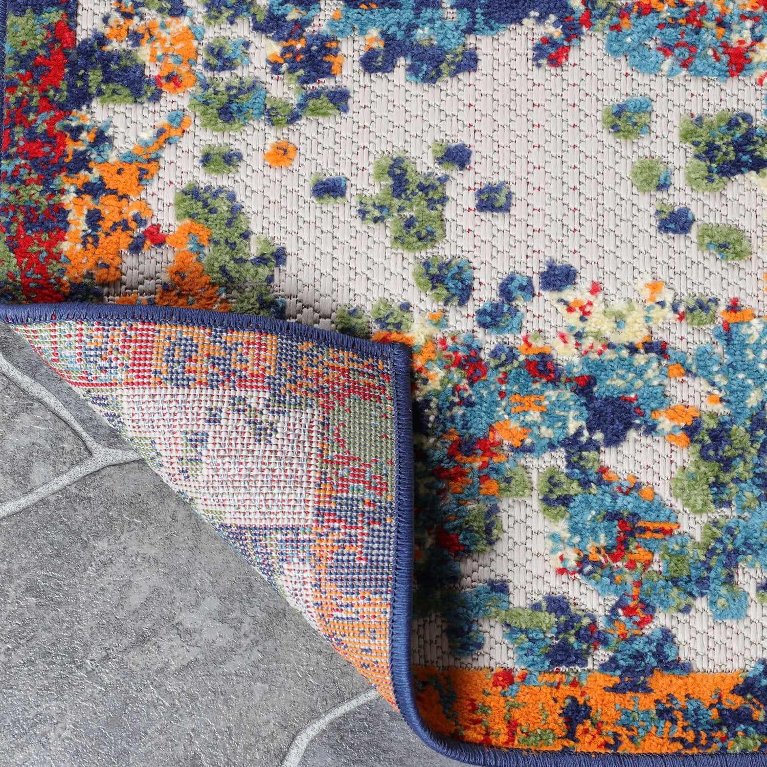 Superior Kalina Modern Abstract Splatter Indoor/Outdoor Area Rug or Runner Rug