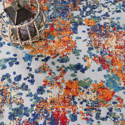 Superior Kalina Modern Abstract Splatter Indoor/Outdoor Area Rug or Runner Rug