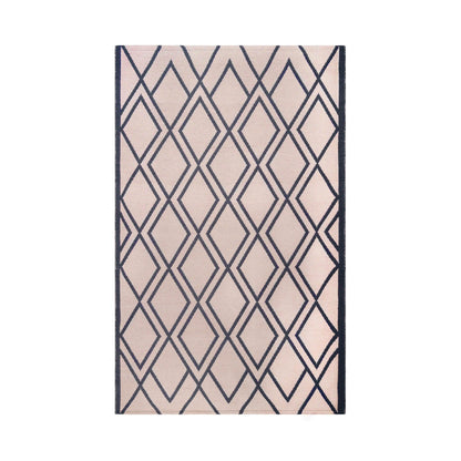  Superior Modern Diamond Lattice Indoor/ Outdoor Area Rug - Beige