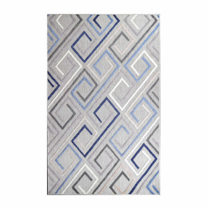 Superior Area Rug Indoor Outdoor Geometric Modern Rug - Grey