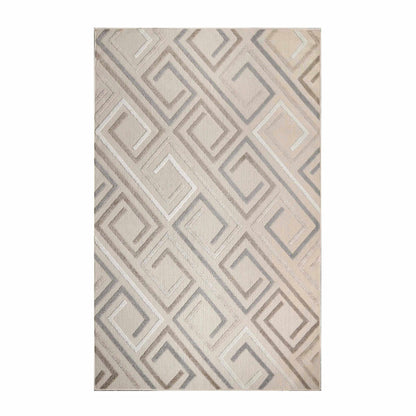 Superior Area Rug Indoor Outdoor Geometric Modern Rug - Slate