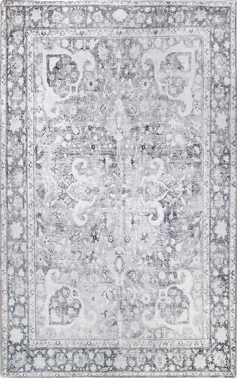 Riggs Bohemian Oriental Medallion Indoor Area Rugs Or Runner Rug - Charcoal