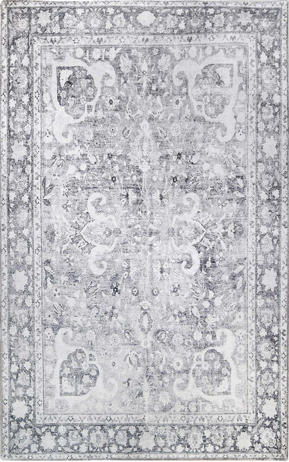 Riggs Bohemian Oriental Medallion Indoor Area Rugs Or Runner Rug - Charcoal