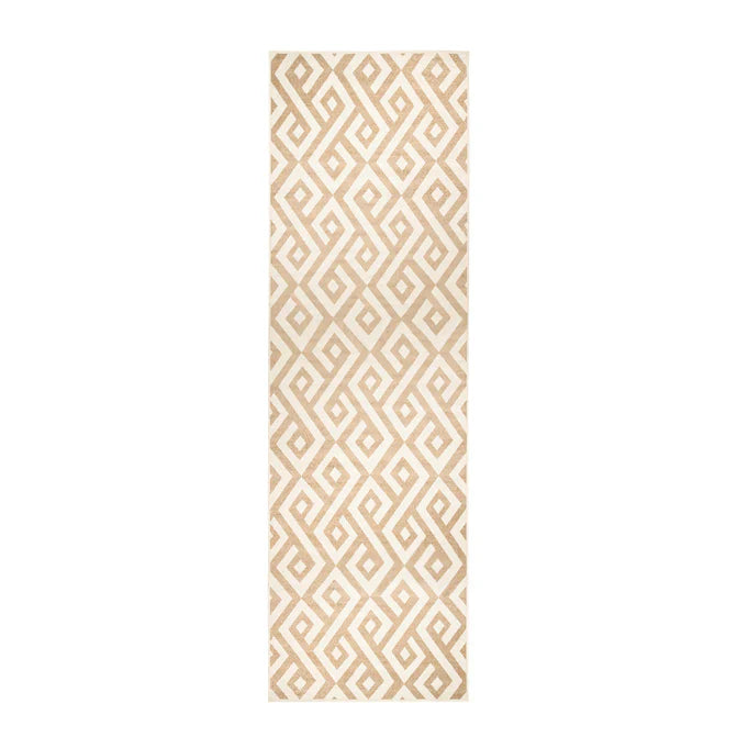 Saxton Geometric Contemporary Area Rug - Ivory