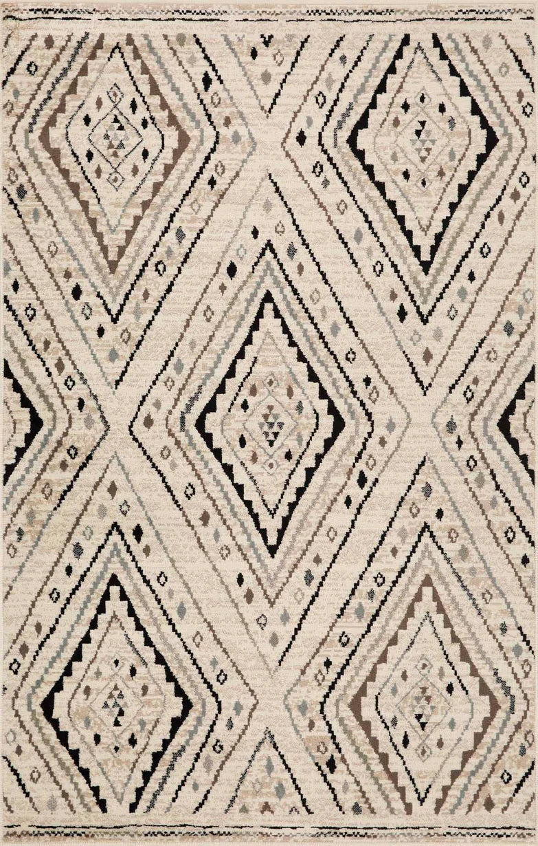 Ozark Geometric Diamonds Indoor Area Rug Or Runner Rug - Slate