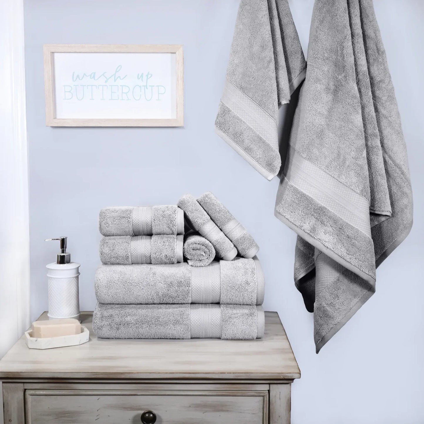 Aria Premium Turkish Cotton Assorted Towel Set Collection