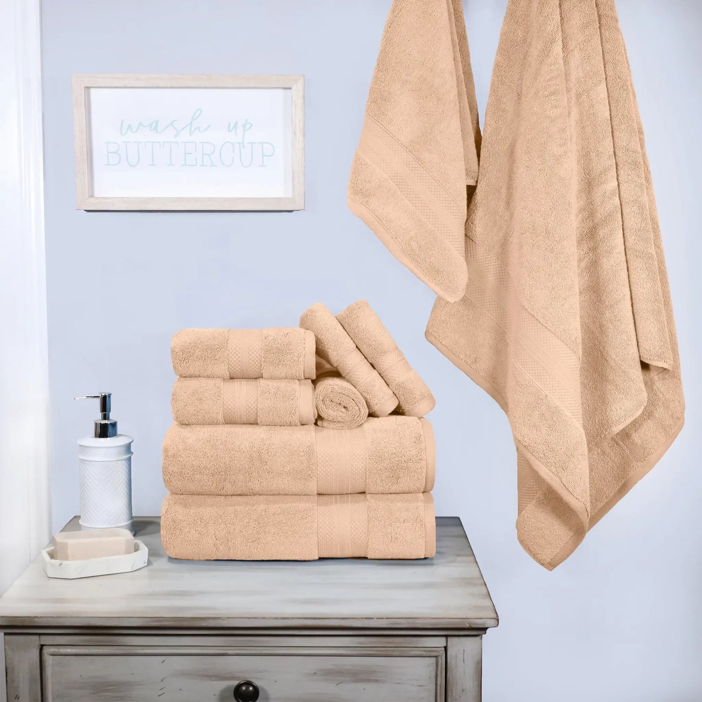 Aria Premium Turkish Cotton Assorted Towel Set Collection