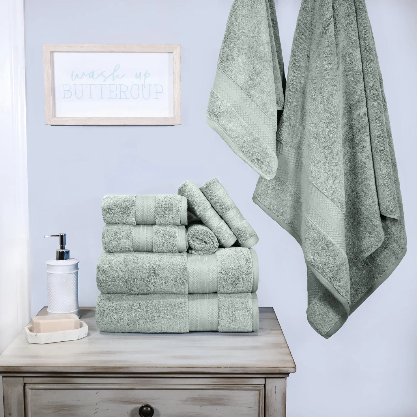 Aria Premium Turkish Cotton Assorted Towel Set Collection