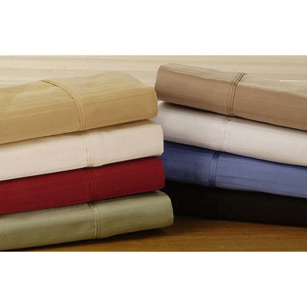 800-Thread Count Egyptian Cotton Ultra-Soft Striped Pillowcase - Gold