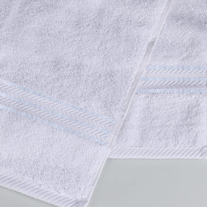 Superior Ultra-Plush Turkish Cotton Super Absorbent Solid Bath Towel Set of 4 - White